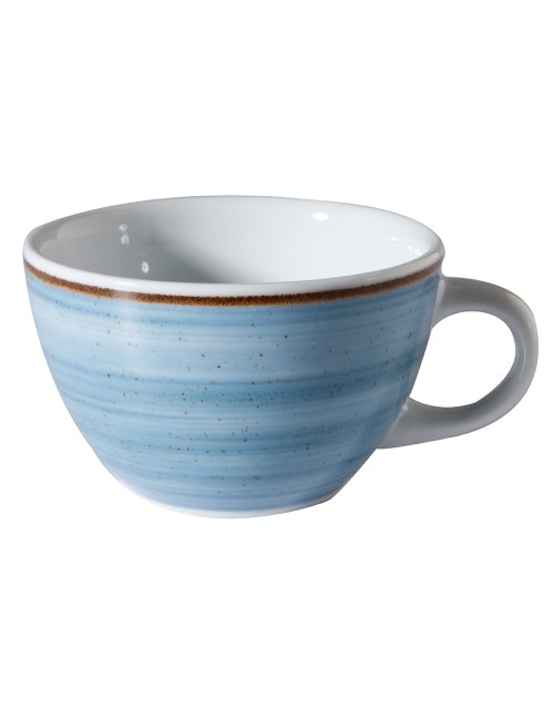 Taza Café Redonda Artisan Azul 260  cc x 24 unidades para bares y restaurantes Corona