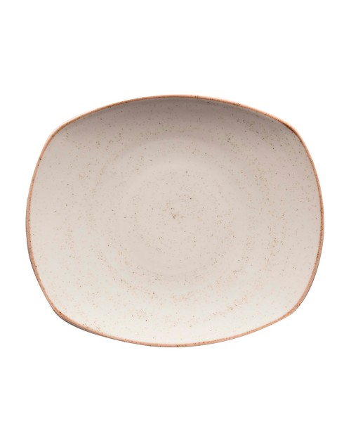 Plato llano Artisan Beige  25,4 cm x 12 unidades para bares y restaurantes Corona