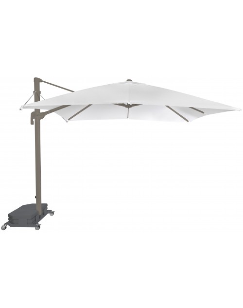 Parasol Lateral Profesional para Terrazas Flexo 3x3 m. Ezpeleta. Estructura Taupé