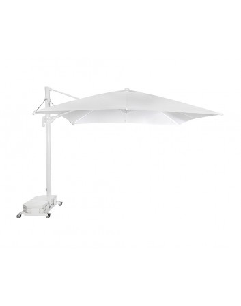 Parasol Lateral Profesional para Terrazas Flexo 3x3 m. Ezpeleta. Estructura Blanca