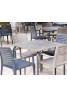 Mesa apilable Rodas para exteriores de bares y restaurantes Ezpeleta 70x70 cm. Compacto Fenólico