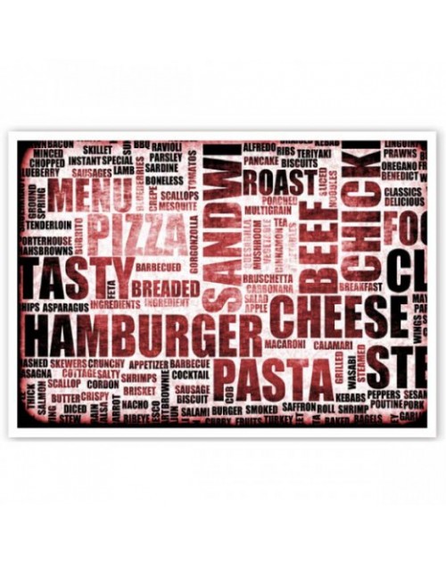 MANTELINES INDIVIDUALES OFFSET -"FAST FOOD" 70 G/M2 31x43 CM. GARCÍA DE POU (2000 UNID.)