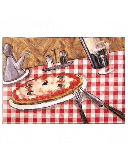 MANTELINES INDIVIDUALES OFFSET -"PIZZA" 70 G/M2 31x43 CM. GARCÍA DE POU (2000 UNID.)