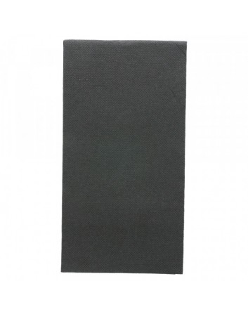 SERVILLETAS DE PAPEL NEGRAS DOUBLE POINT 40x40 CM. 2 CAPAS TISSUE 18 G/M2 PLEGADAS 1/8 1200 UNIDADES GARCÍA DE POU