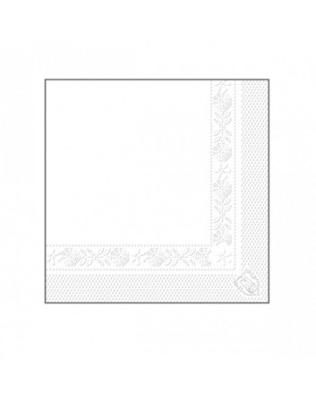 SERVILLETAS DE PAPEL BLANCAS TISSUE 2 CAPAS 20x20 CM. 18 G/M2 4800 UNIDADES GARCÍA DE POU