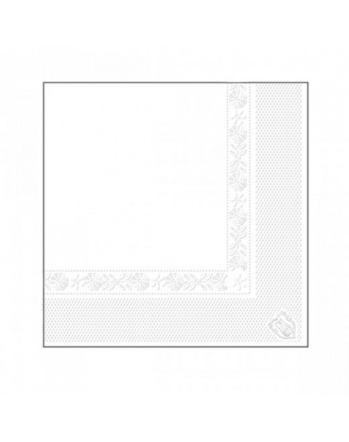 SERVILLETAS DE PAPEL BLANCAS TISSUE 2 CAPAS 25x25 CM. 18 G/M2 4800 UNIDADES GARCÍA DE POU