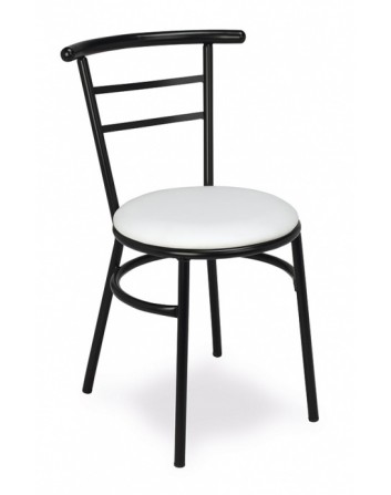 Silla Apilable para Bares y Restaurantes Tubo Acerado M 101 Tapizada Muebles Romero