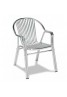 Conjunto Mesa Redonda y 4 sillas Aluminio Anodizado Para Terrazas de Bares y Cafeterías