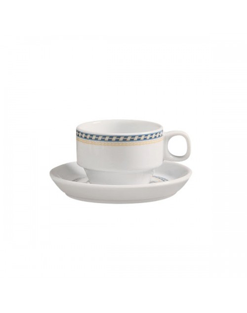 Plato para taza té Alboran 15 cm x 24 unidades para bares y restaurantes Porvasal