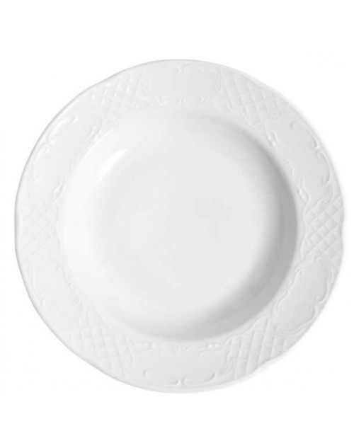 Plato hondo Augusta 22 cm x 24 unidades para bares y restaurantes Porvasal