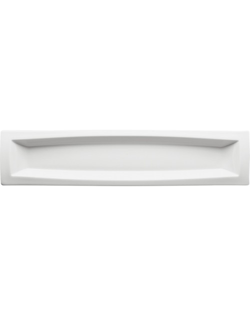 Fuente rectangular serie Gondola porcelana 45x10,5 cm 4 unidades para bares y restaurantes Porvasal