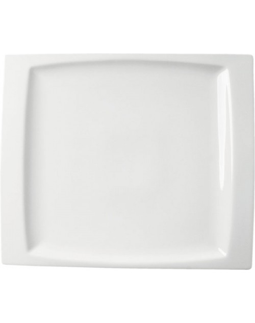 Fuente rectangular serie Gondola porcelana 28x24 cm 6 unidades para bares y restaurantes Porvasal