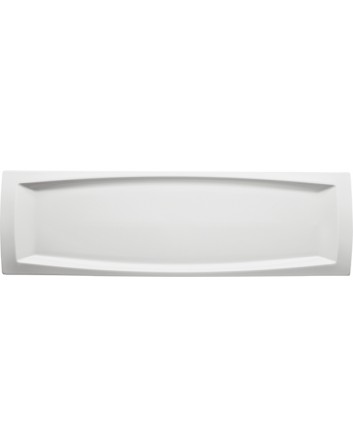 Fuente rectangular serie Gondola porcelana 60x18 cm 2 unidades para bares y restaurantes Porvasal