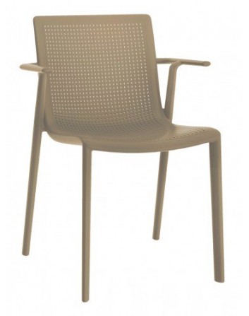 Silla Beekat con Brazos Apilable Polipropileno Resol