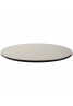 Mesa Alta Redonda Miró Para Bares y Restaurantes Pie Central Aluminio Mate Tablero Redondo Ø 60 cm.  Resol Garbar