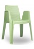 Silla Play Recycled con Brazos  Garbar Resol Polipropileno Reciclado