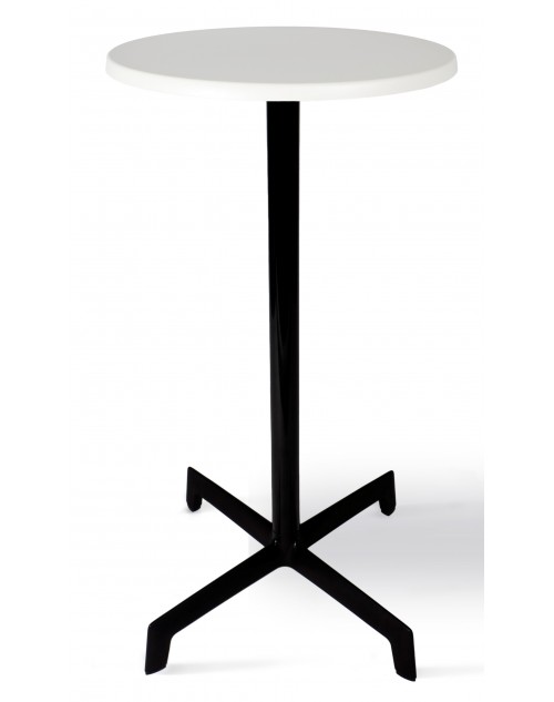 Mesa Alta Sputnik Tablero Werzalit ø 60 cm. Blanco Resol 