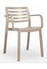 Silla Wind Con Brazos Recycled Garbar Resol Polipropileno Reciclado