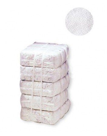 Recortes Sábanas Algodón Limpieza Color Blanco 25kg (5x5) Ressol