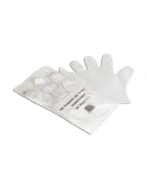 Guantes Desechables de Un Sólo Uso de Plástico Polietileno Ressol. Pack-10.000 unidades