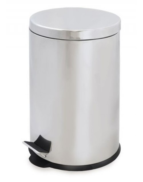 Cubo Papelera Inox con Pedal. Tapa abatible Ressol