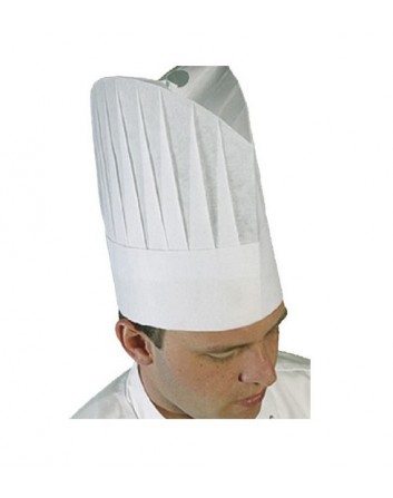 Gorro Cocinero Chef Papel Desechable Ressol. Pack-250 unidades