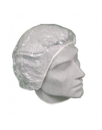 Gorro de Plástico Transparente Desechable Un Sólo Uso Ressol. Pack-1000 Unidades