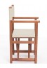  Silla Menorquina Infantil de Madera Plegable S Barniz Brandy Lona Colores