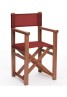  Silla Menorquina Infantil de Madera Plegable S Barniz Brandy Lona Colores