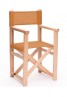 Silla Menorquina Infantil de Madera Plegable S Barniz Natur Lona Colores