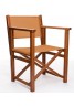 Silla Menorquina Extra Grande King Size Modelo K Madera Color Brandy Lona Colores