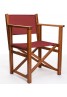 Silla Menorquina Extra Grande King Size Modelo K Madera Color Brandy Lona Colores