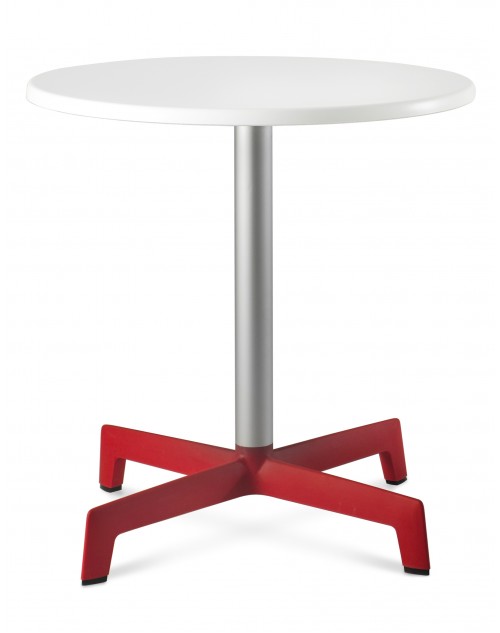 Mesa Sputnik Resol Redonda Werzalit Ø 60 cm. Blanco Para Bares y Restaurantes