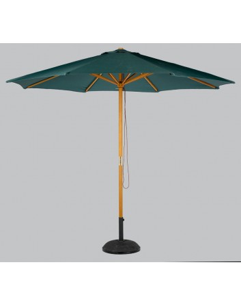 Parasol M2 Redondo Ø 3m. de Madera Resol Garbar Para Terrazas Bares y Restaurantes