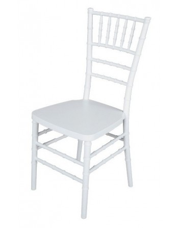 Silla Chiavari o Tiffany Para Eventos y Catering Monobloc Polipropileno Blanco 