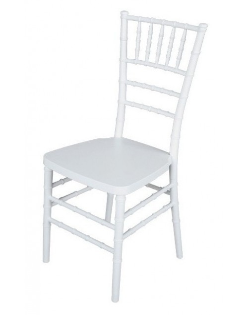 Silla Chiavari o Tiffany Para Eventos y Catering Monobloc Polipropileno Blanco 