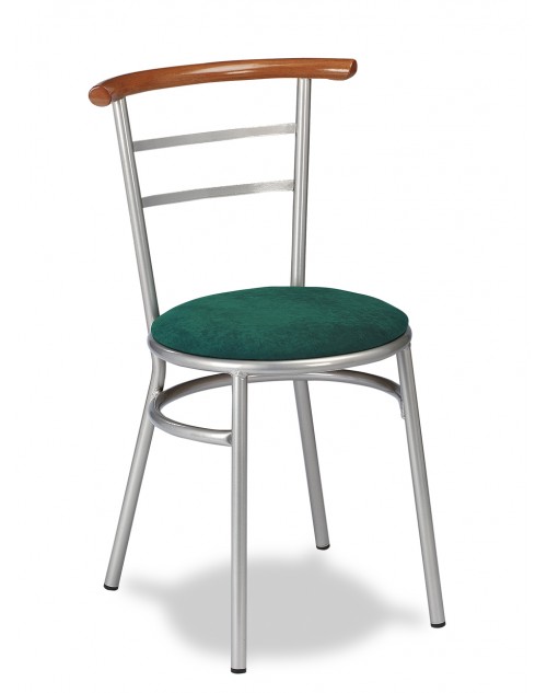 Silla Para Bares y Restaurantes Apilable Tapizada Tubo Acerado M.102 Muebles Romero