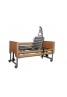 Conjunto cama con carro elevador columnas, incorporador y barandillas madera deslizables 90x190 (ECOFIT PLUS)
